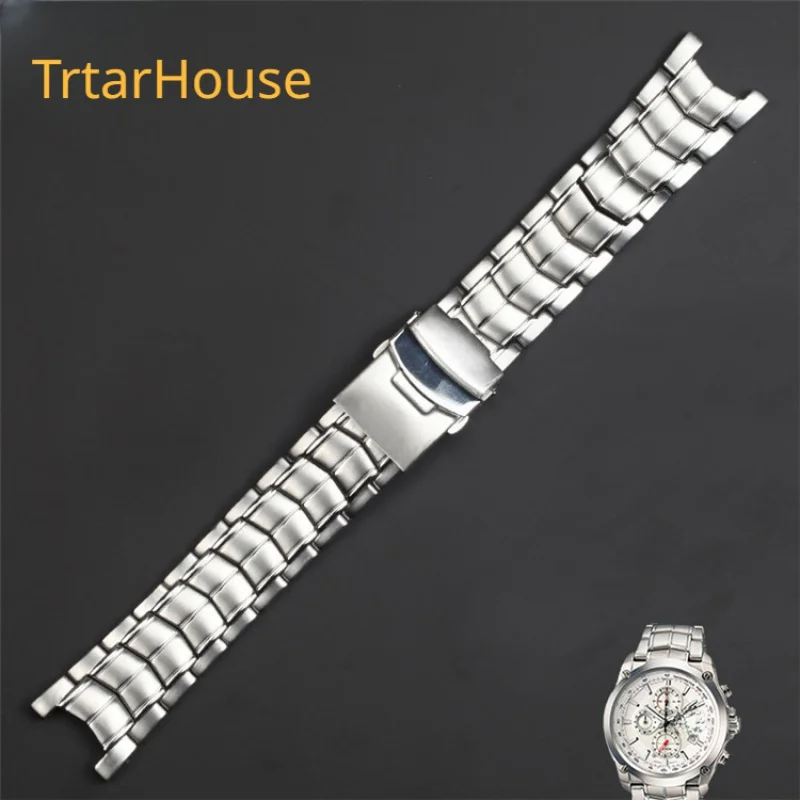 

Watches Accessories Bracelet for CASIO Ef-312 539 524 534 501 543 544 527 563 500 550 Beads WatchBand Stainless Steel Strap