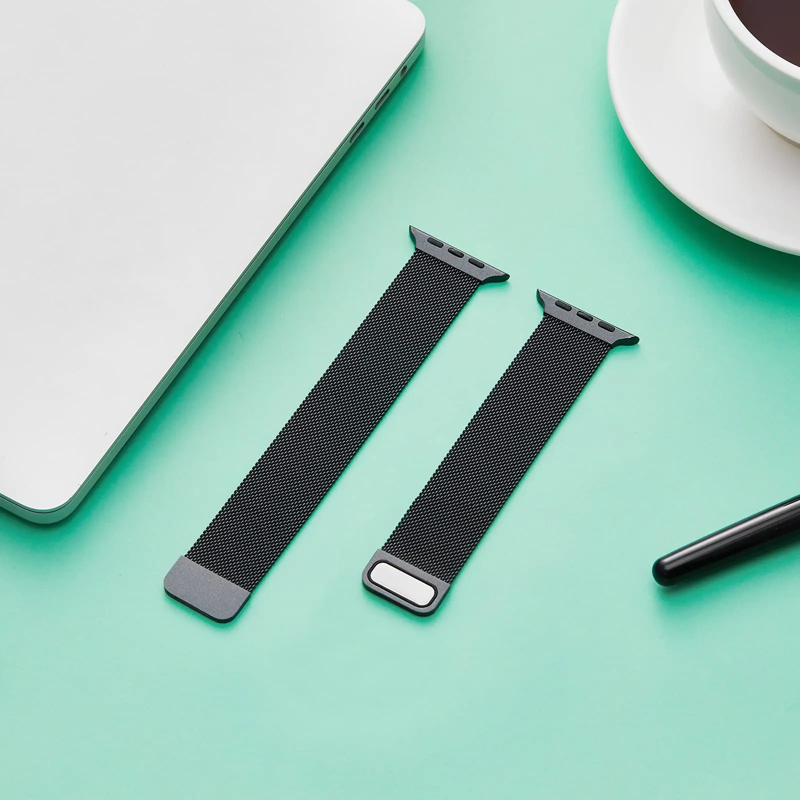 Ремешок магнитный для Apple Watch 45 мм 44 42 регулируемый браслет Миланская петля iWatch