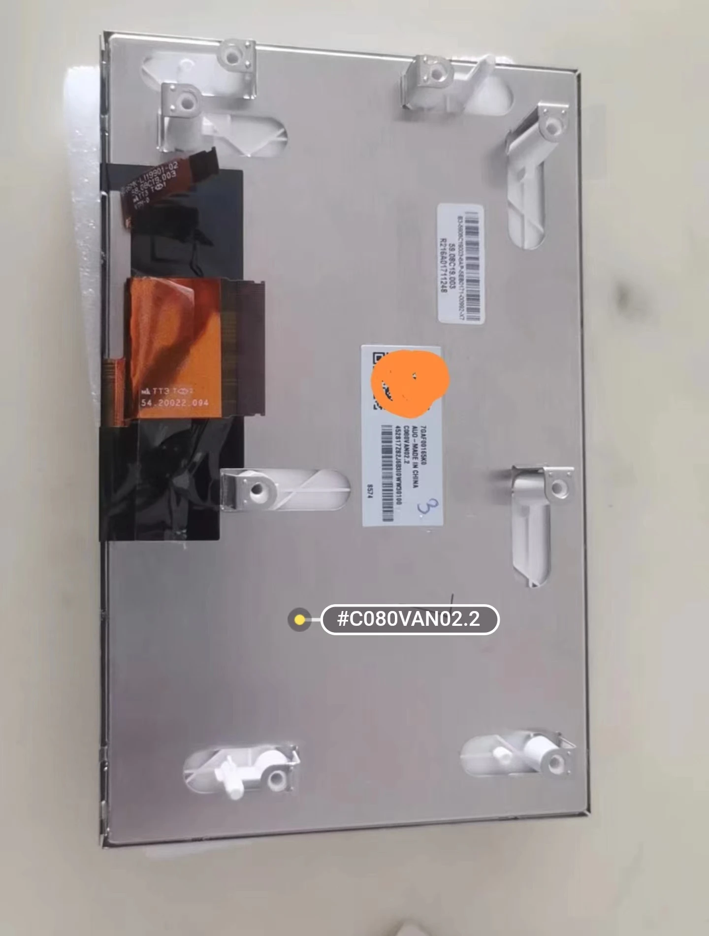 

Оригинальный 8-дюймовый ЖК-экран C080VAN02.2 C080VAN02 подходит для ремонта и замены ЖК-экрана Бесплатная доставка