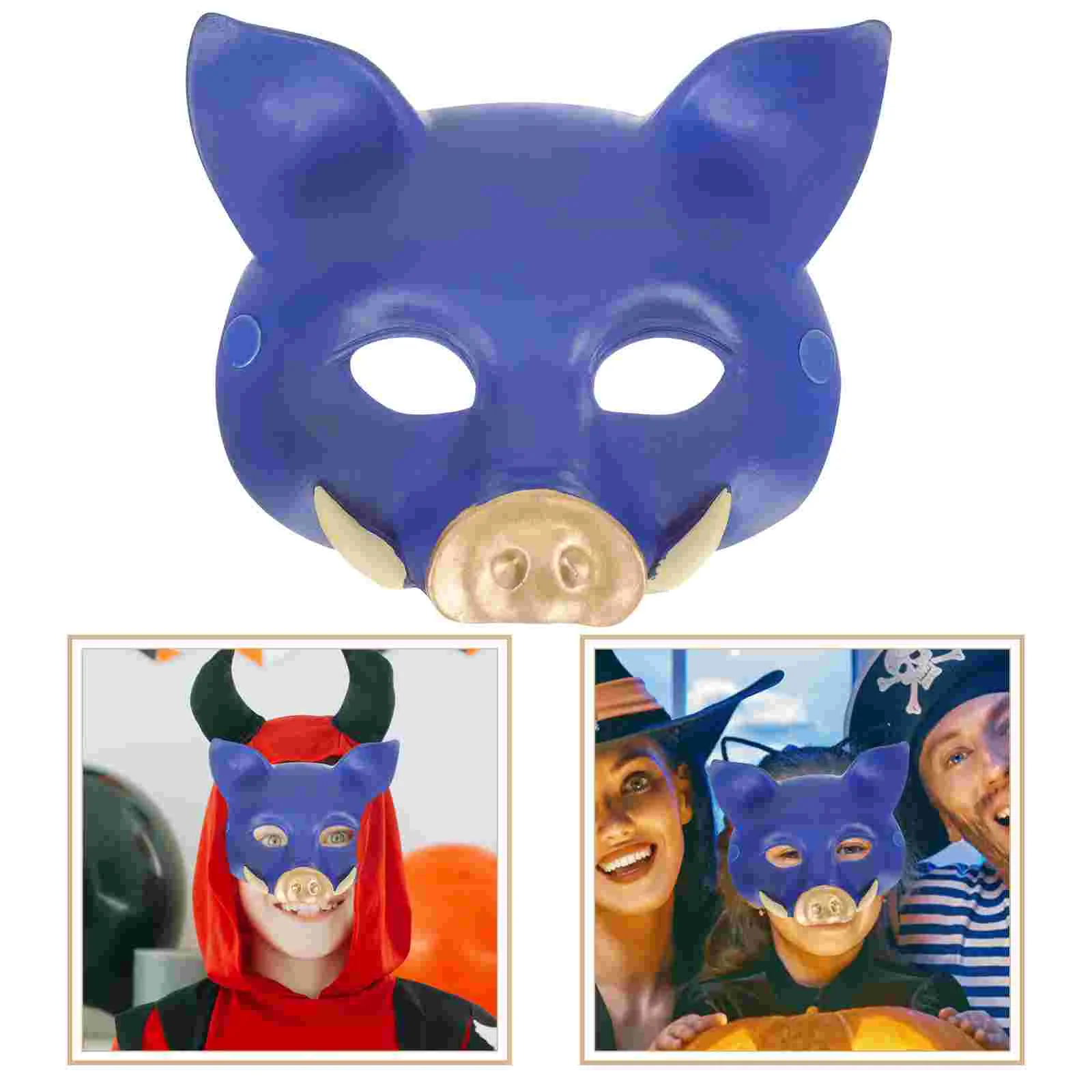 

Boar Mask Party Interesting Cosplay Prop Prom Props PU Masquerade Wild Halloween Carnival Three-dimensional Animals