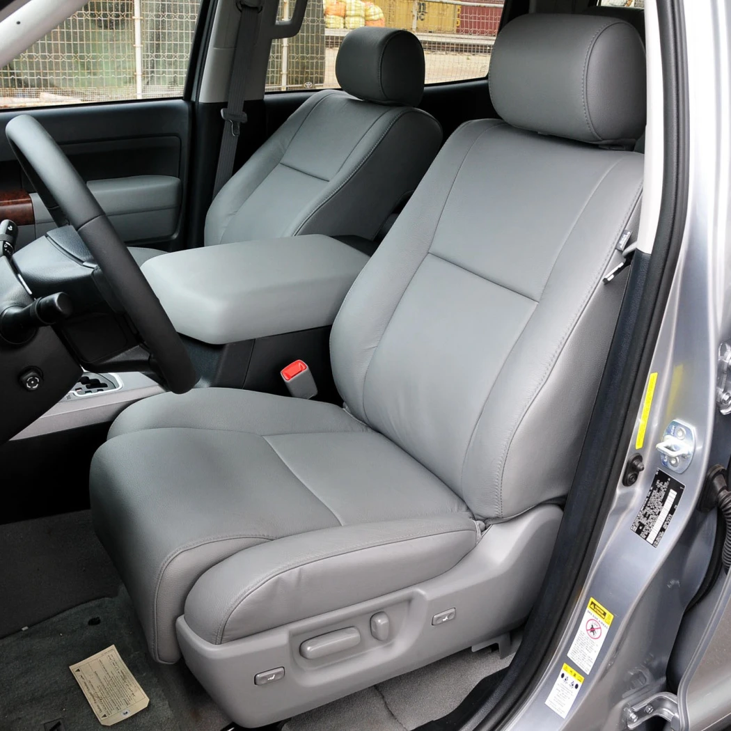 Для Toyota Tundra II CrewMax 2006 2007 2008 2009 2010 2011 2012 2013 кожаные чехлы на автомобильные сиденья