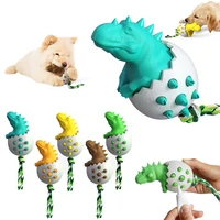 dinosaur egg molar stick dog chew gum dog toy pet puppy molar bite toy elastic ropes dog tooth cleaning chewing supplies