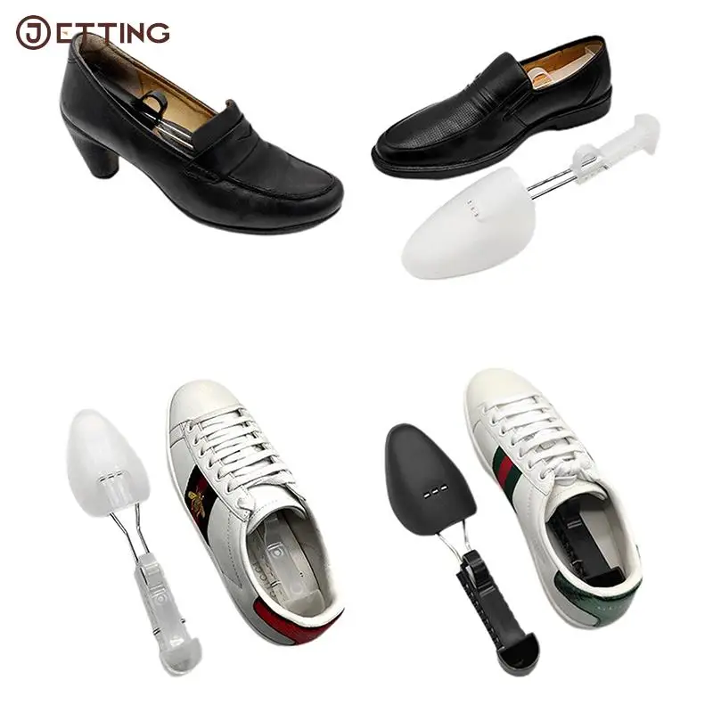 

New High Quality 1 Pair Plastic Shoe Tree Shaper Shapes Stretcher Adjustable For Women Men Unisex New Fashion Black