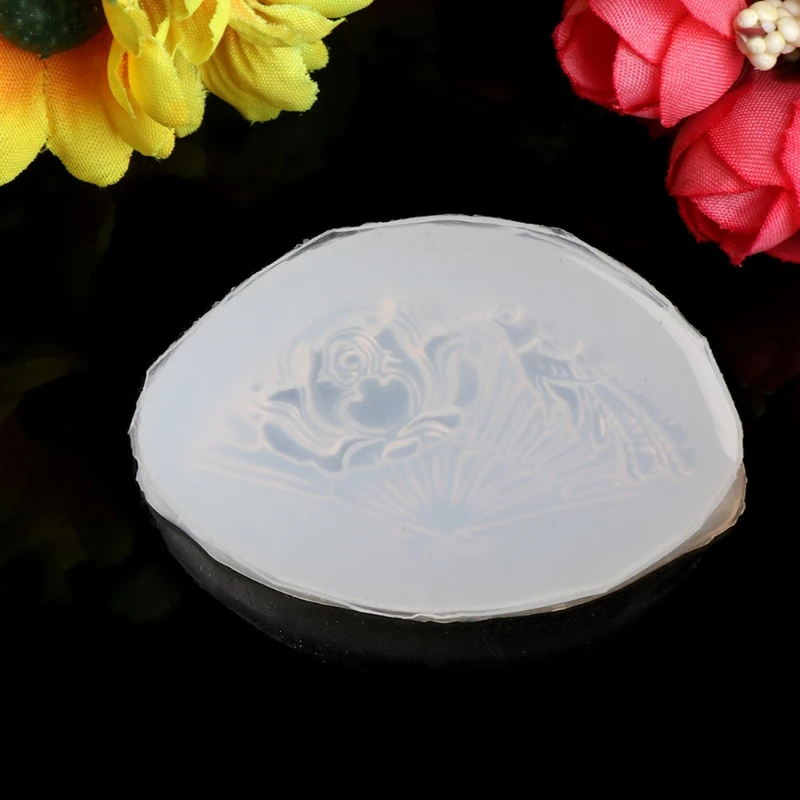 

Прозрачная силиконовая подвесная форма, ручной веер из смолы, инструмент «сделай сам» для изготовления украшений, торта с мастикой