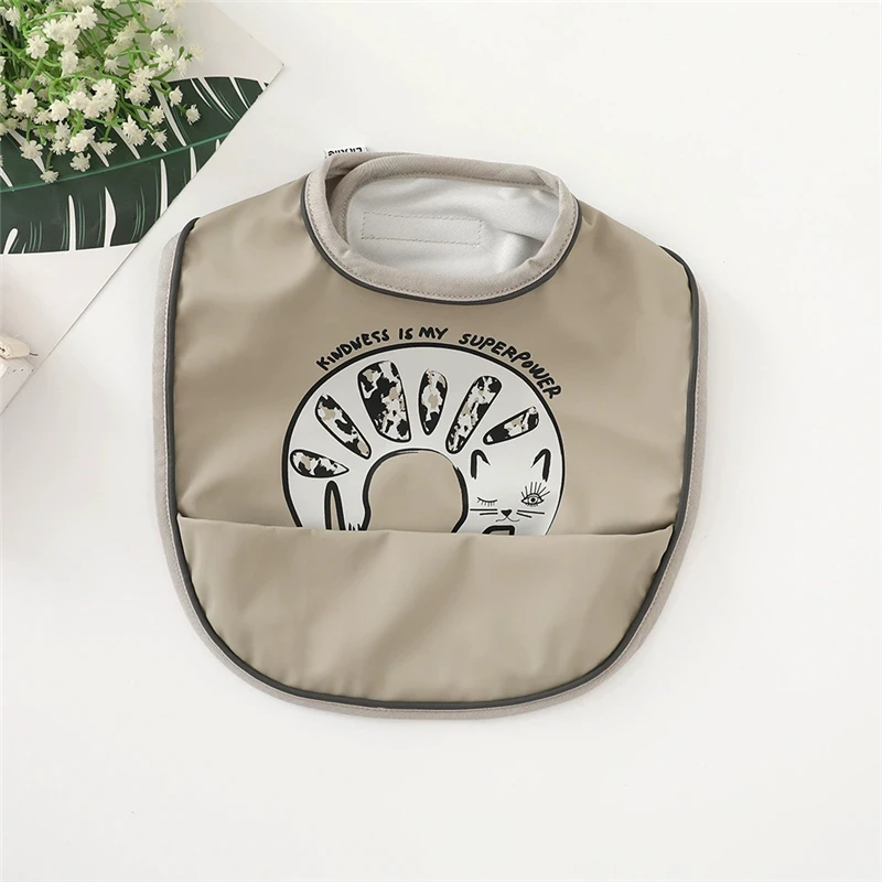 

Детская ткань отрыжка в скандинавском стиле, водонепроницаемый слюнявчик из полиуретана с крыльями ангела, карманом для кормления, детское...