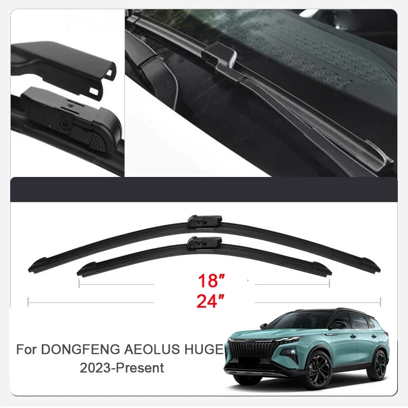 

2 шт. автомобильные щетки стеклоочистителя для DONGFENG AEOLUS HUGE 580 A30 SHINE MAGE EVOLUTE i-SPACE DFSK E5 Forthing S7 T5 EV0 Friday