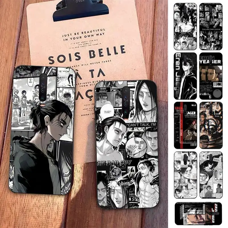

Anime Attack on Titan Eren Phone Case for Redmi 5 6 7 8 9 A 5plus K20 4X S2 GO 6 K30 pro