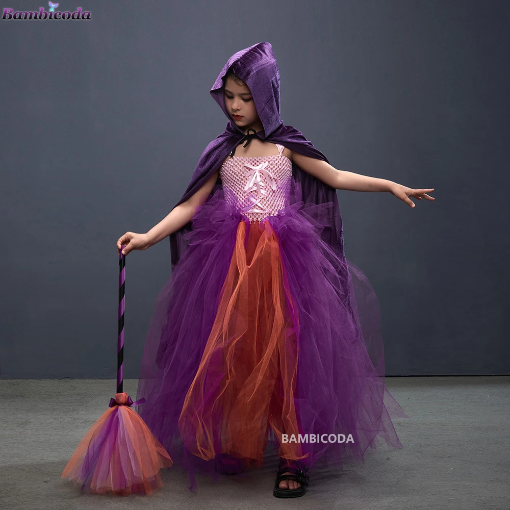 

Witch Costume for Kids Dress for Girls Halloween Costume Kids Cosplay Clown Costume Children Fancy Dresses Girls Party Outfit