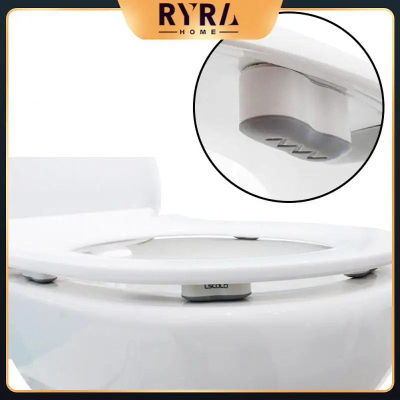 

2/4/5PCS /lot Seat Cushioning Pads Buffering Protective Toilet Seat Bumper Shock Absorber Anti-slip Toilet Lid Cushion Universal