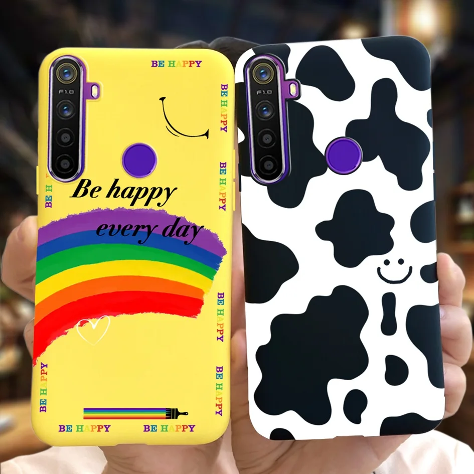 Милый мультяшный силиконовый чехол для Realme 5i, чехол для RMX2030, RMX2032, чехол для Realme 5 Pro, RMX1971, RMX1973, тонкий чехол для Realme5, 5i, чехол