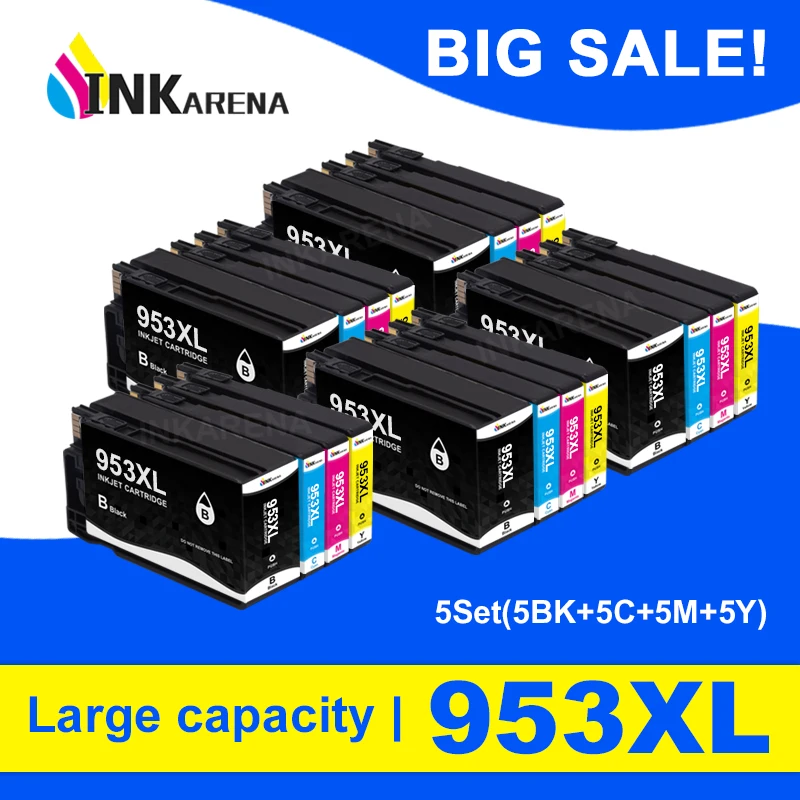 

Совместимый чернильный картридж INKARENA 953XL 953 для HP 953 XL Officejet pro 7740 8210 8218 8710 8715 8718 8719 8720 8725 8728 8730