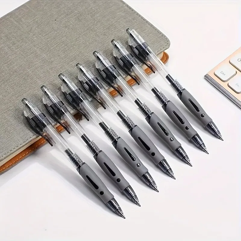 Ручки гелевые выдвижные черные/красные/синие 8 шт./комплект