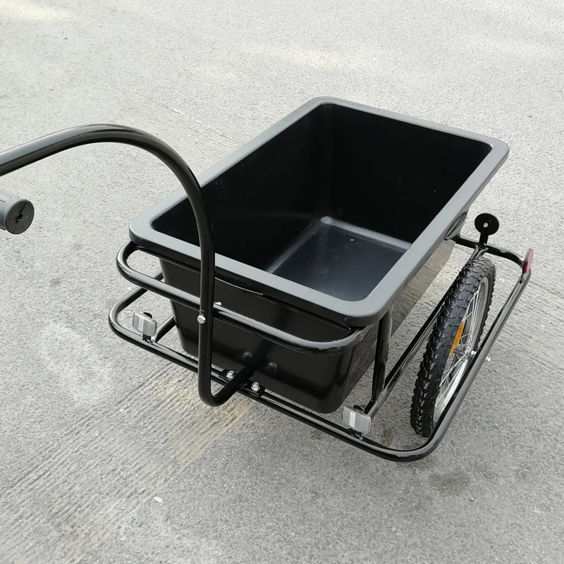 Foldable Bike Cargo Trailer for Camping Tent Luggage Carry Transport Outdoor Aluminum Alloy 2 Wheel Dog Pet Bicycle