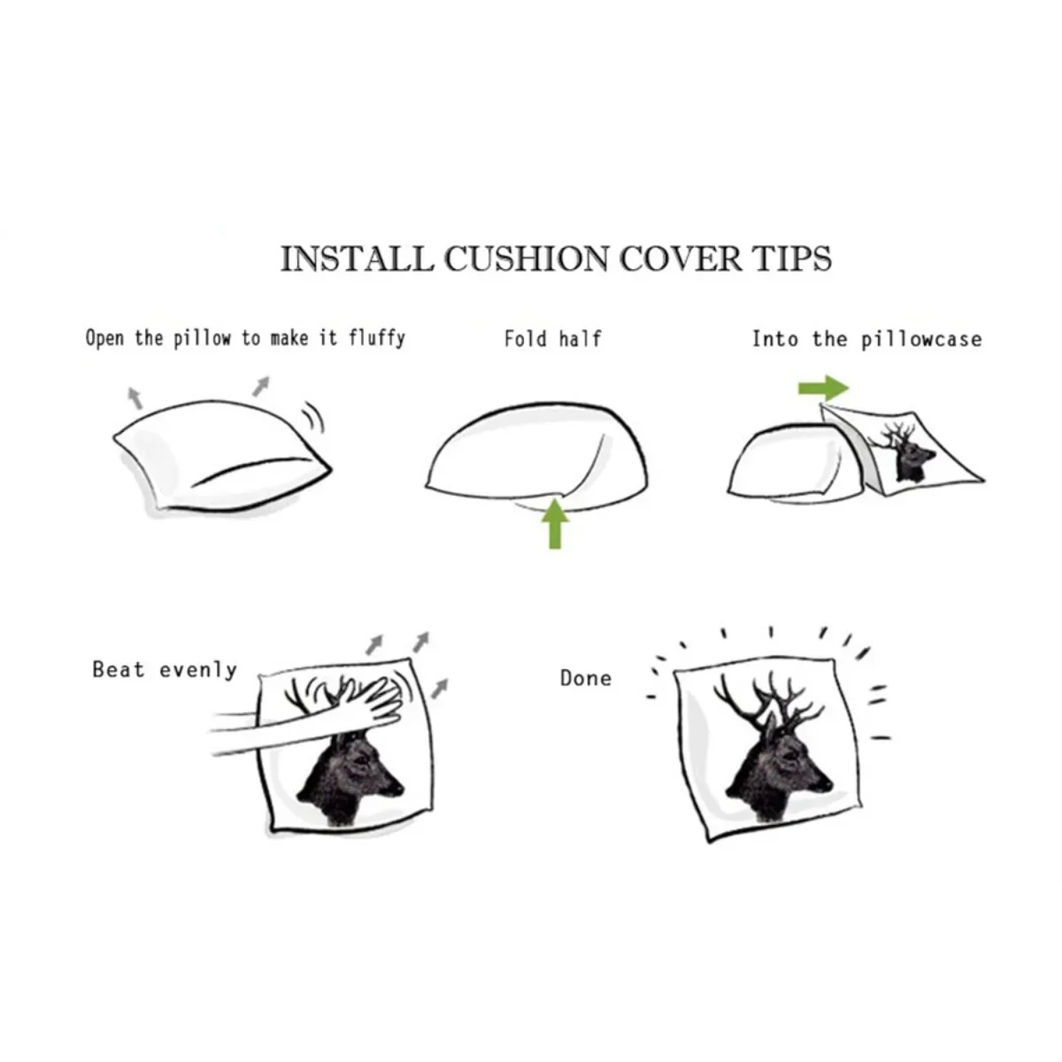 Наволочка для подушки 45/40/35 см