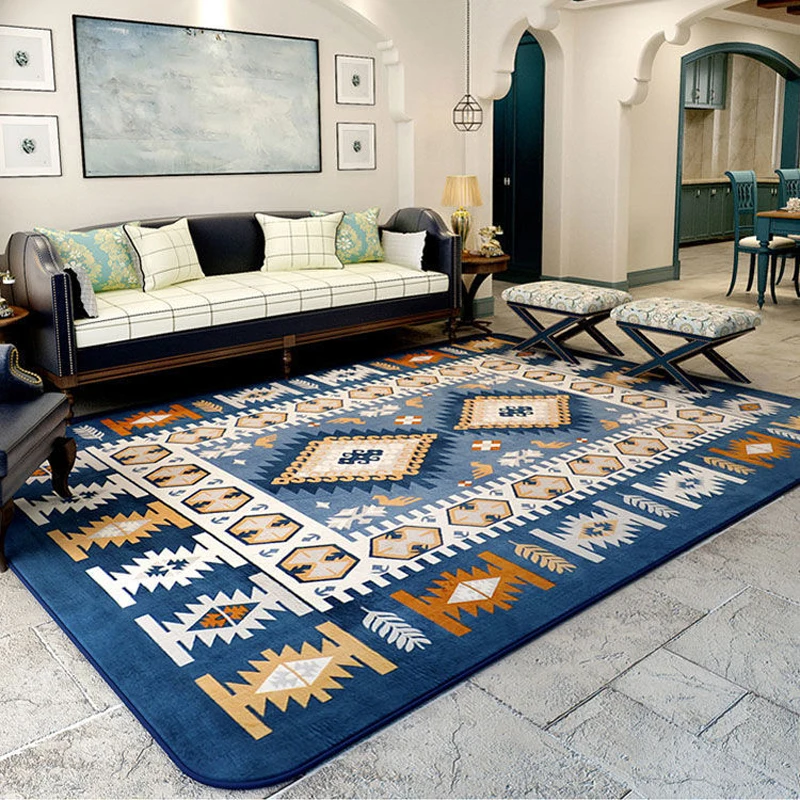 

Thickened Cashmere Persian Carpet Living Room Sofa Coffee Table Fluffy Rug European Style Light Luxury Large Area Full Floor Mat