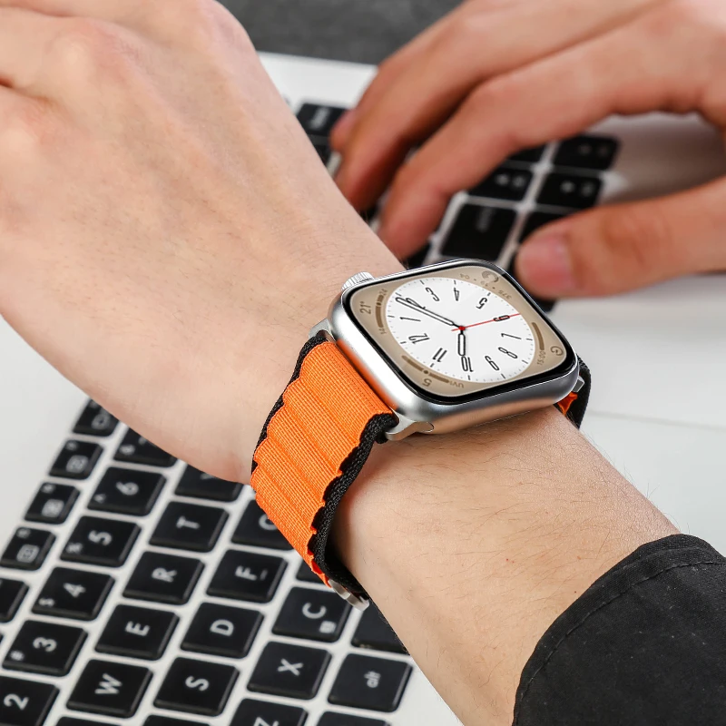 

Подходит для ремешка iwatch8, Apple SE watch,Apple watch 7-го поколения, 6/5 новый стиль Ultra mountain loop, для мужчин и женщин 41/42/45/49 мм