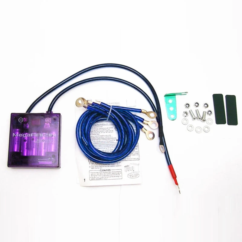 

Portable Fuel Saver Voltage Stabilizer Regulator Grounding Kit for Car SUV Power Supply Regulator