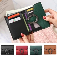 2022 new womens pu leather wallet fashion ladies coin purse portable card holder purses money bags id credit card storage bag
