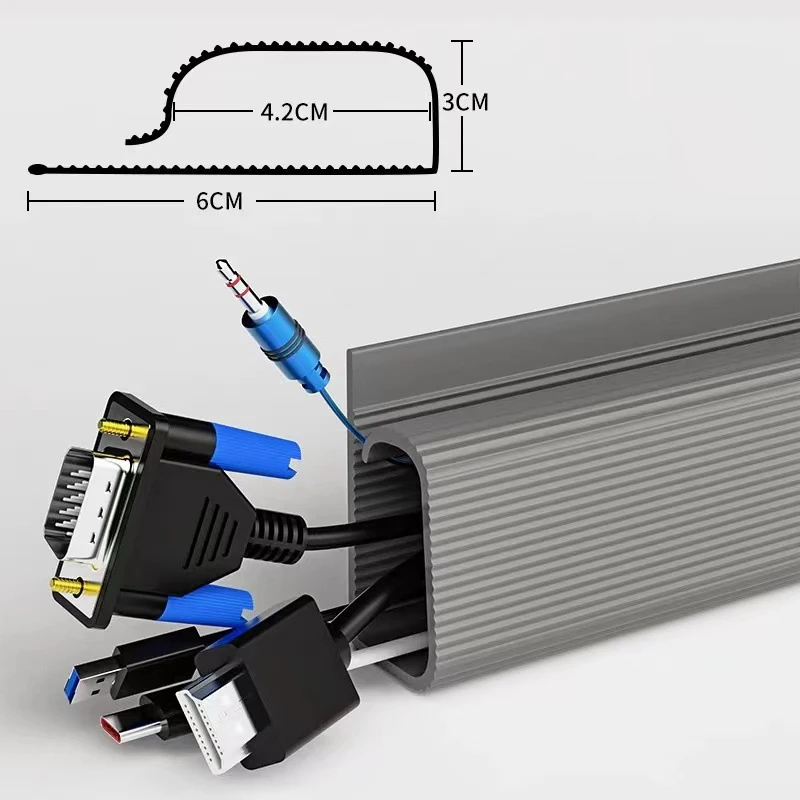 

Настольный органайзер для кабелей белый