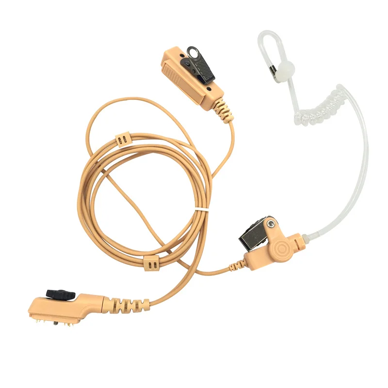 RISENKE Radio PD 785 pd-785 Earpiece Beige pd706 Headset para For Hytera HYT PT580 PT580H PD700 PD702 PD780 PD782 PD785 PD752