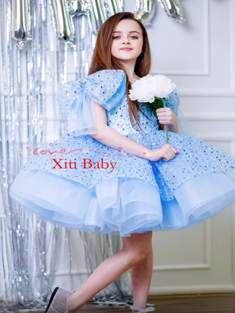 Роскошное платье с цветочным рисунком для девушек большого размера буффами