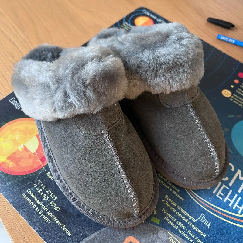 For Women Fashion Female Alpaca House Women's Winter Plush Indoor Warm Man Home Shoes Stuffed Woman