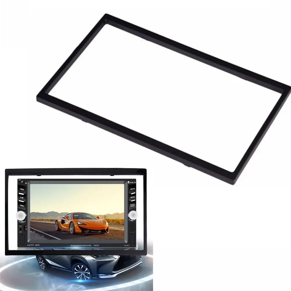 

2 Din Audio Fascia Frame for Car Multimedia Player for Car Radio MP5 DVD Stereo CD Panel Dash Mount Installation Trim Frame Kit