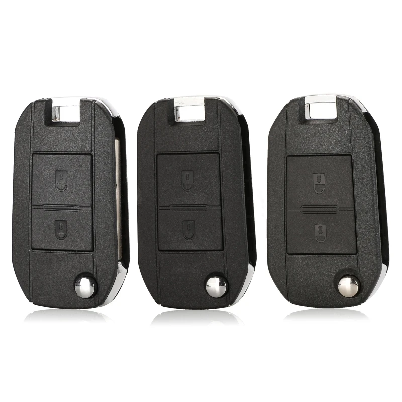 

2 Button Remote Car for Key Fob Cover Protector HU83 for 307 107 207 407 C F19A