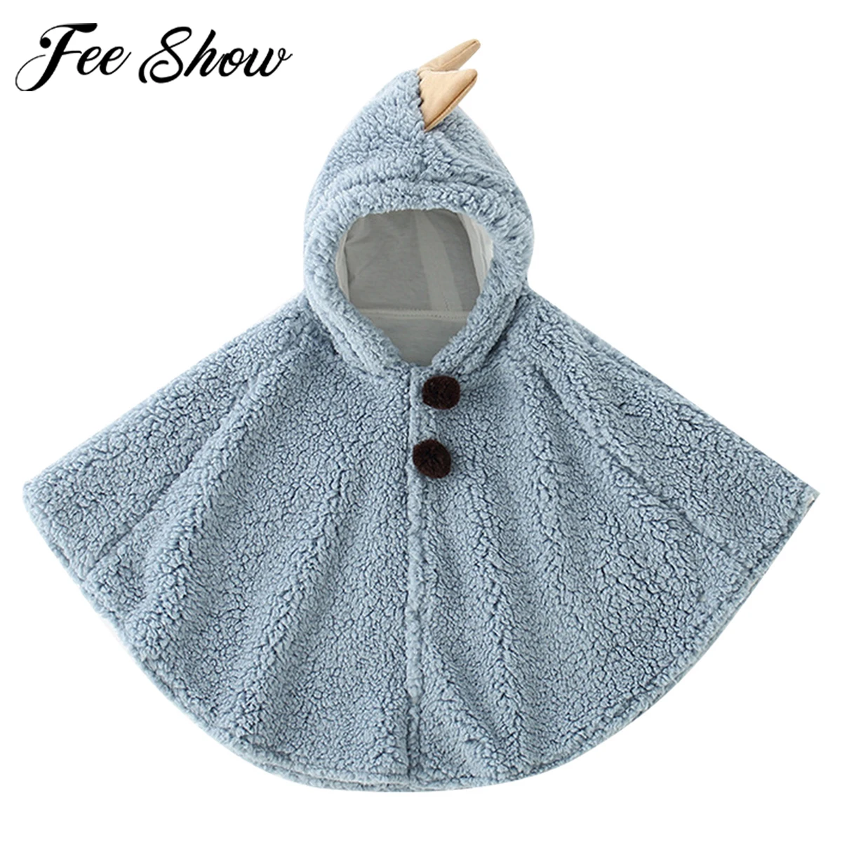 

Baby Girl Hooded Shawl Cloak Kids Cartoon Fleece Princess Coats Jacket Wedding Bithday Party Cape Kids Poncho Clothes Outwear