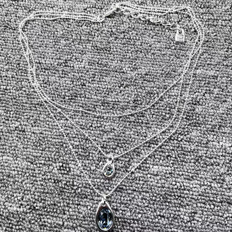 

2022 U NOde50 New Original Fashion Electroplated 925 Silver Blue Jewelry Necklace Jewelry Gifts