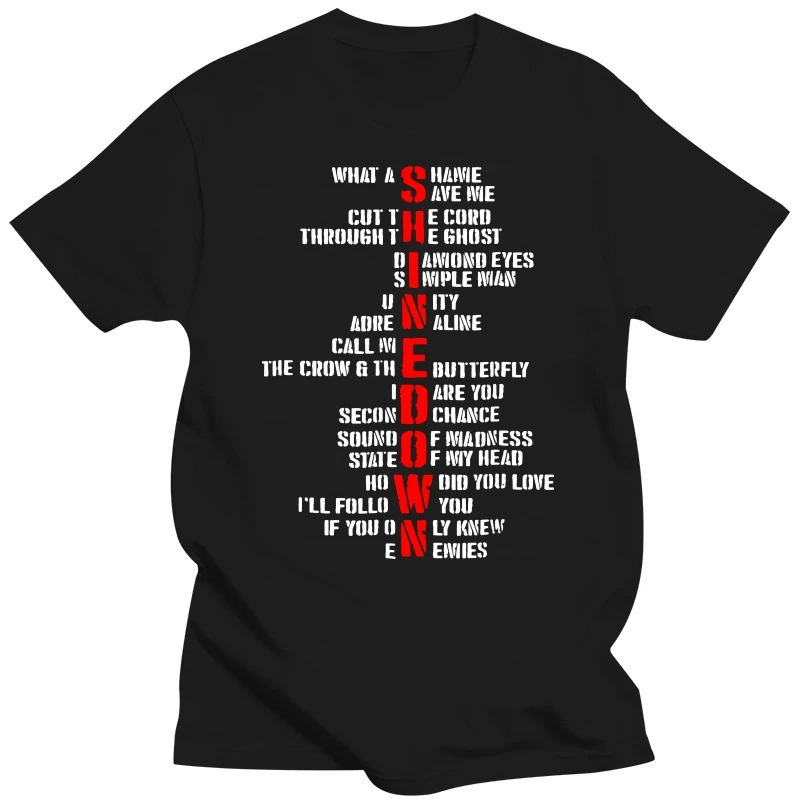 2020 модная мужская футболка Shinedown с надписью Save Me