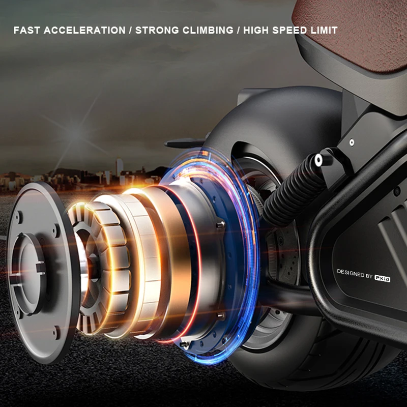 12-дюймовый Электрический мотоцикл с толстыми шинами скутер 3000 Вт 60v3 0 Ач