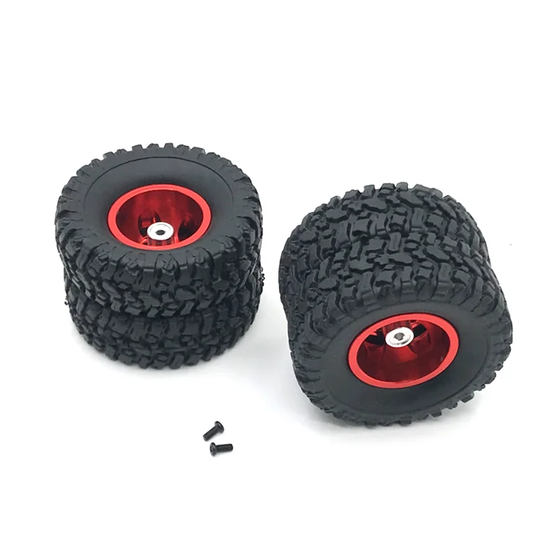 Upgrade Metal Dual Wheel Hub Tires For WPL C14 C24 C34 C44 B36 B14 B16 B24HengLong FeiYu JJRC RC Car Parts enlarge