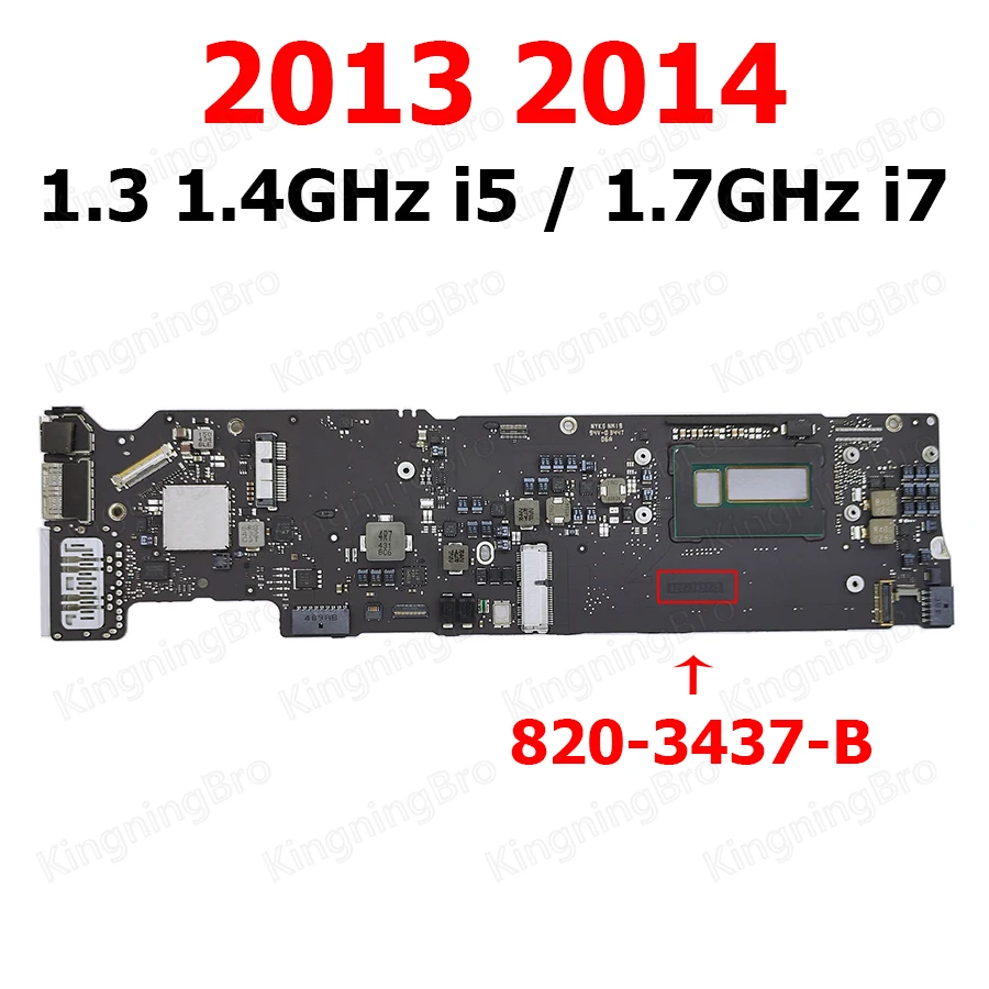 Оригинальная материнская плата A1466 для Macbook Air 13 &quot i5 i7 4 ГБ 8 2013 2014 820-3437-B / 2015 2017