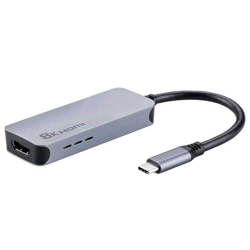 Новый адаптер USB Type C к HDMI-совместимый кабель 8K HD медный алюминиевый экран TB4 4K 120 Гц