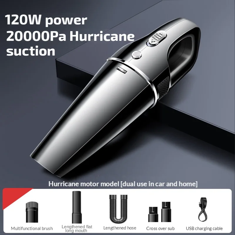 

Беспроводной автомобильный пылесос для сухой и влажной уборки, 20000 Па