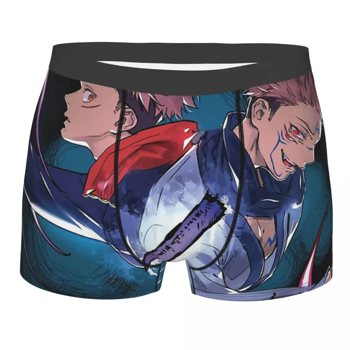 

Yuji Itadori Sukuna Man's Boxer Briefs Underpants Jujutsu Kaisen Anime Highly Breathable High Quality Gift Idea