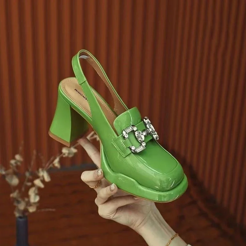 Женские туфли-лодочки на платформе высокий квадратный каблук Повседневная