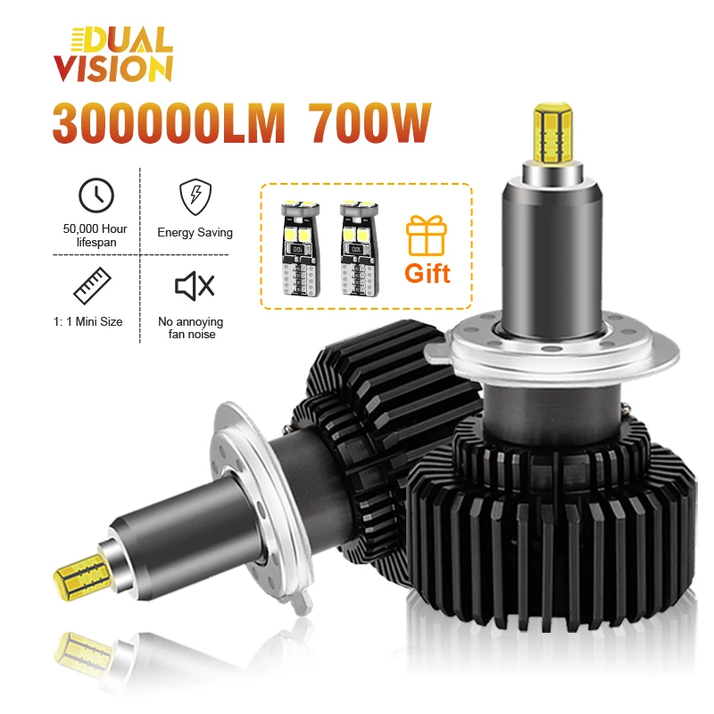 

3D H7 Led Canbus 360 9005 лм Автомобильные фары лампы H11 H4 H1 HB3 9006 HB4 9012 700 Вт Автомобильные противотуманные фары турбо мини-лампа