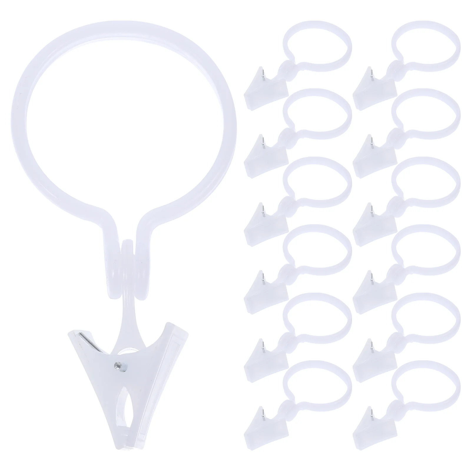 

80 Pcs Drapery Rings Hook Hanger Drapery Clips Tapestry Curtains Shower Curtain Ring Clips Household Curtain Clips