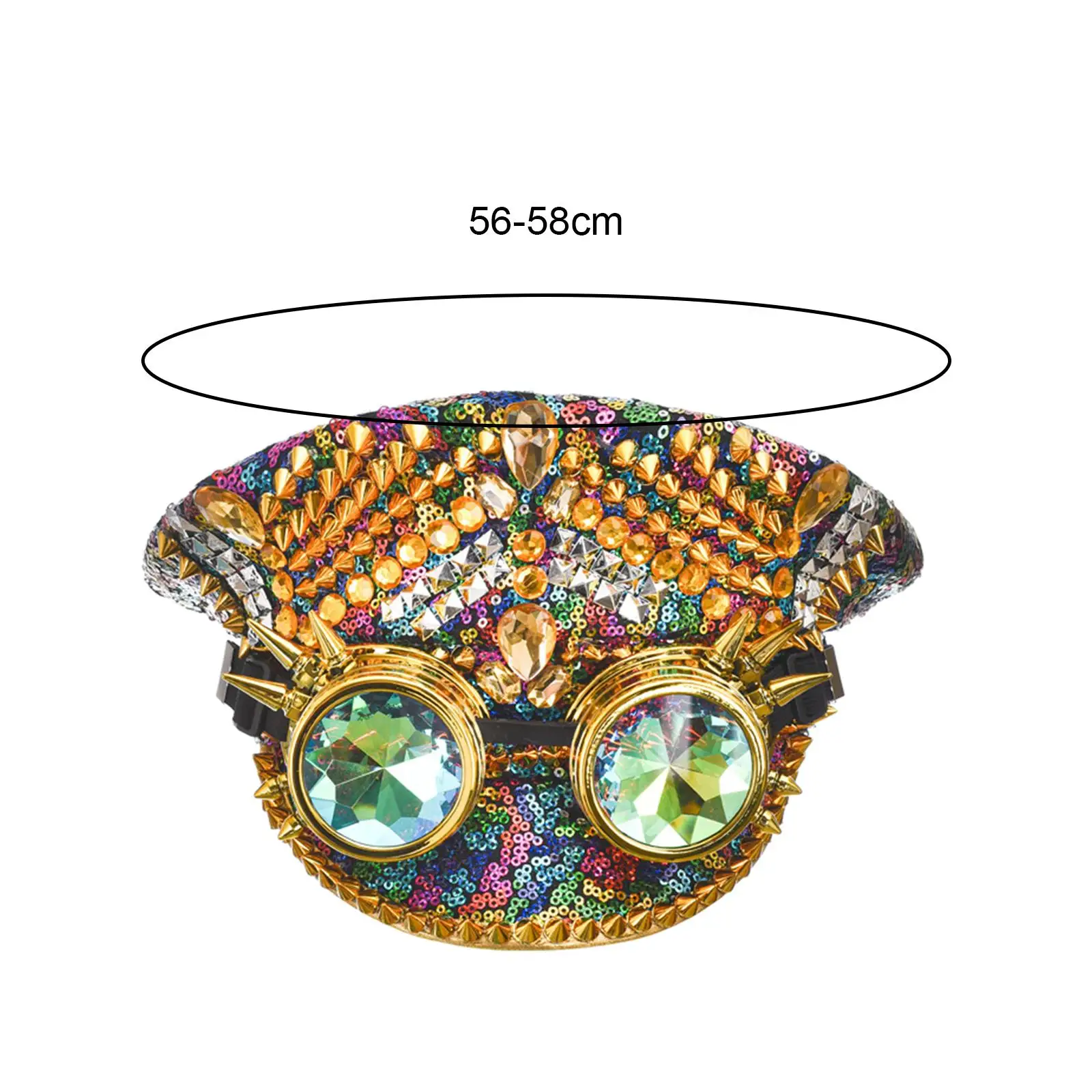 Готическая шляпа в стиле панк