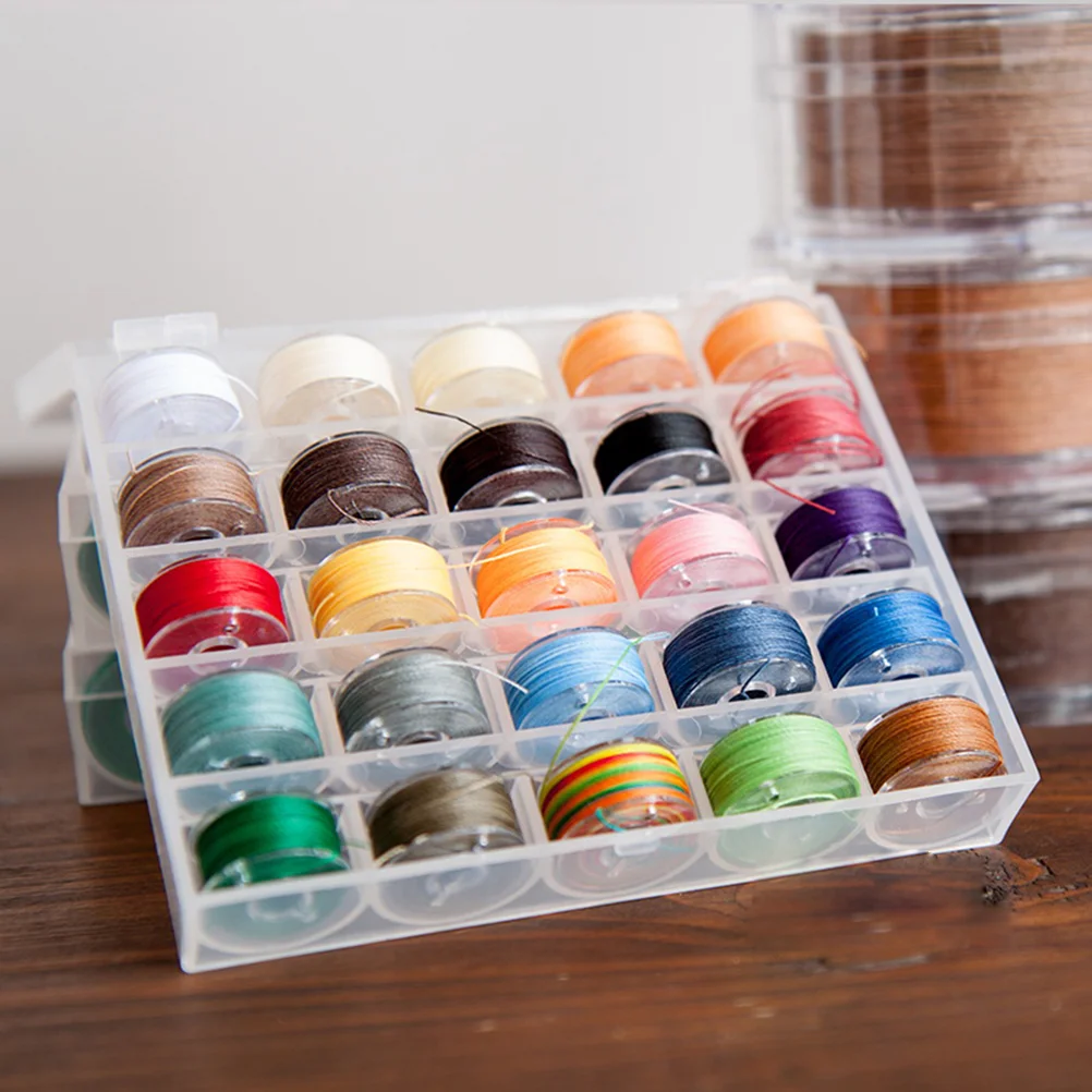 

1 Box 25 Colors 055mm Round Wax Line Stitching Cord Craft DIY Tools Sewing Line
