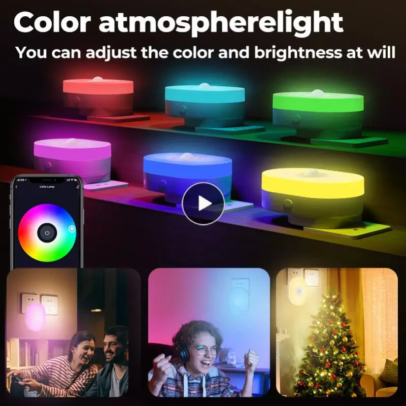 

Pir Motion Sensor Night Light Bedroom Human Body Sensing Eu/us/uk Plug Led Night Lights Wifi Work With Google Home Asistant Tuya