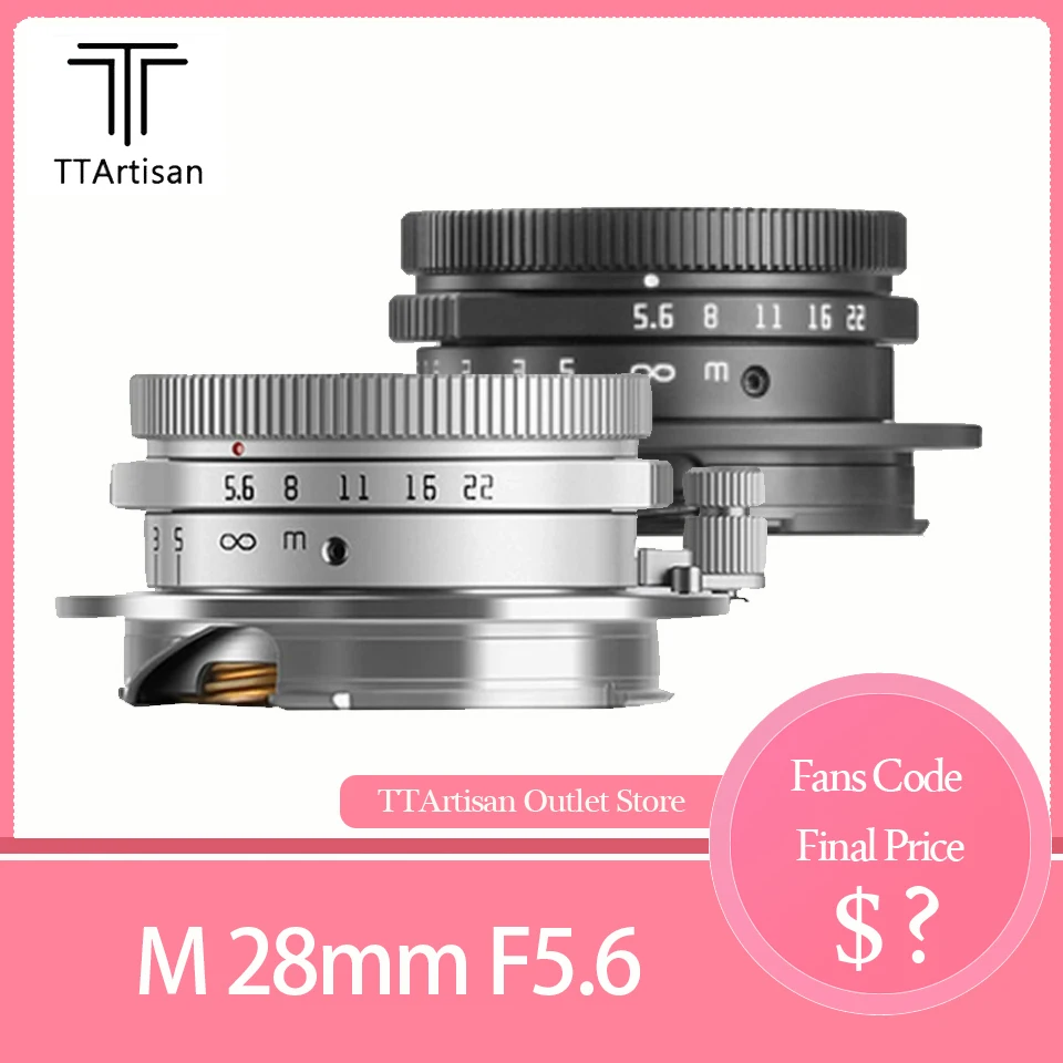 

TTArtisan M 28 мм F5.6 полная Рамка MF объектив камеры для Stree Social документальная фотография Совместимость с Leica M