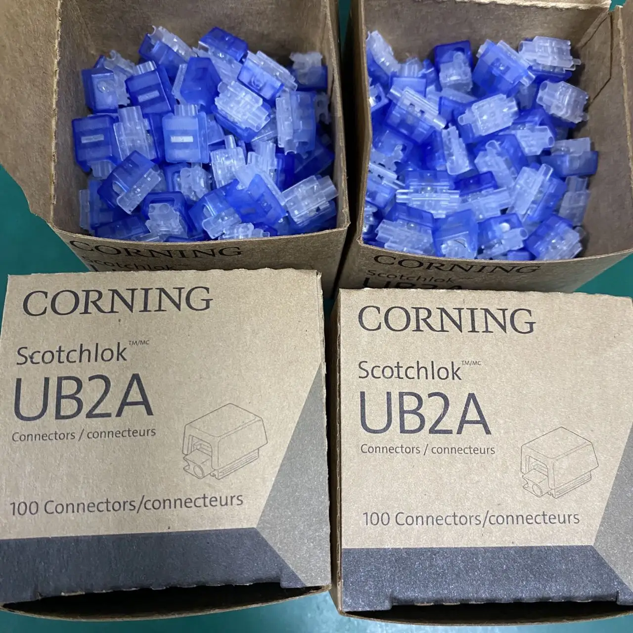 Original 100PCS 3M (CORNING ) Scotchlok UB2A K4 Wiring Subnet Wire Telephone Wire Crimp Terminal Fast Connector 0.4-0.9mm