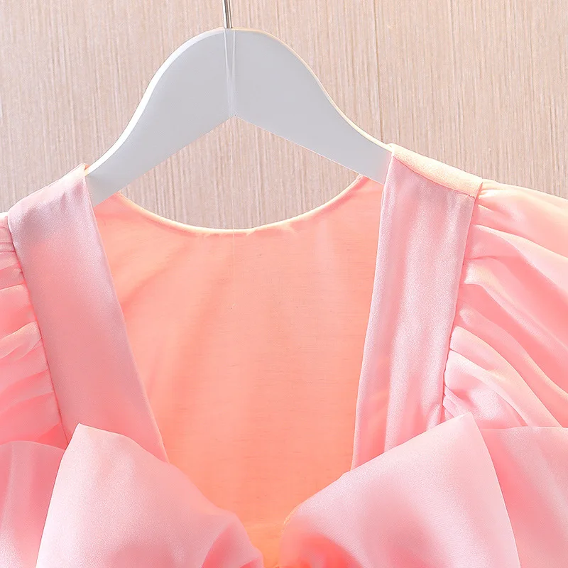 Детское летнее платье принцессы на возраст 0-3 года