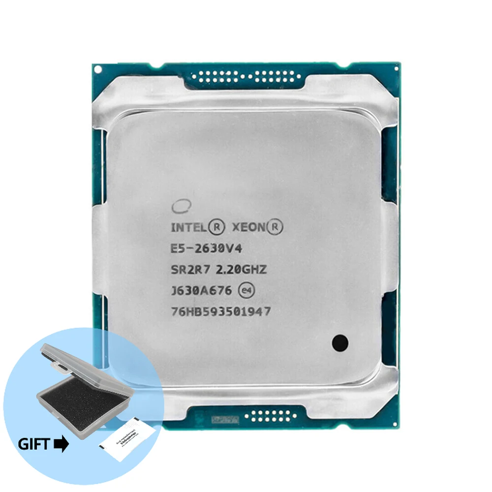 

Intel Xeon E5 2630 V4 E5-2630V4 процессор SR2R7 2,2 ГГц 10-ядерный 25M LGA 2011-3 CPU