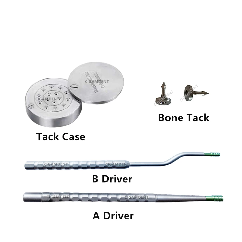

Dental GBR Bone Tack Titanium Pins Driver Mini Screw Applicator Handle Membrane Fixation Surgical Implant Instruments