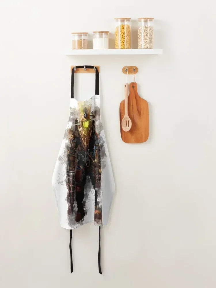 Bioshock - Big Daddy Delta (Акварель) Фартук для кухни и дома женский фартук