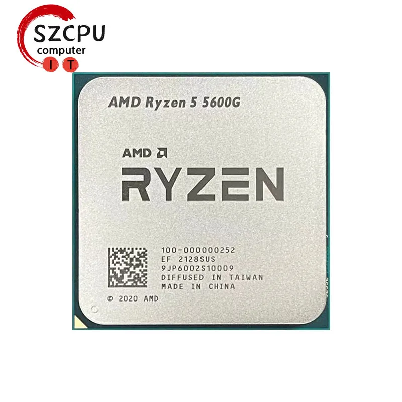 

Процессор AMD Ryzen 5 5600G для ПК, центральный процессор для компьютера, 6 ядер, 12 нитей, мощность-65 Вт, частота-5600 ГГц, частота-3,9 ГГц, L3 = 16M, разъем ...